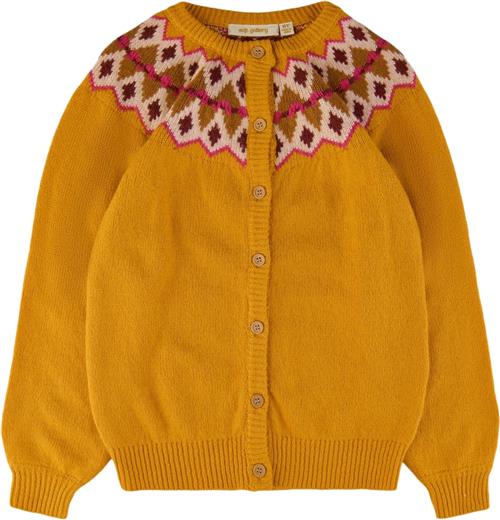 Soft Gallery Sgmira Knit Cardigan Str 6y - Old Gold Cardigans Bomuld hos Magasin