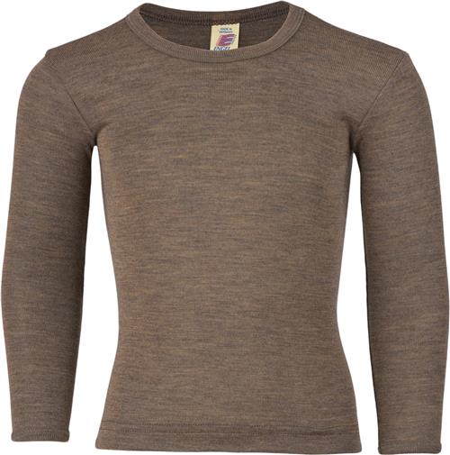 Engel Natur Children's Shirt, Long Sleeved, Gots Walnut - 92 Str 152 - Valnã¸D Langærmede T-shirts Silke hos Magasin