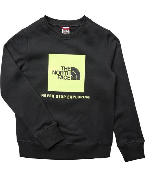 The North Face Teen Redbox Crew TNF Black Str XL - Sort Sweatshirts Bomuld hos Magasin