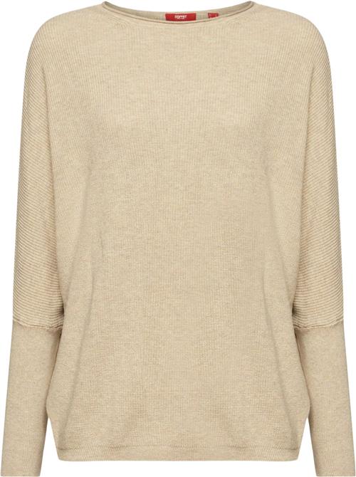 Esprit Batwing sw Kvinde Sand 5 Sweaters Str L - hos Magasin