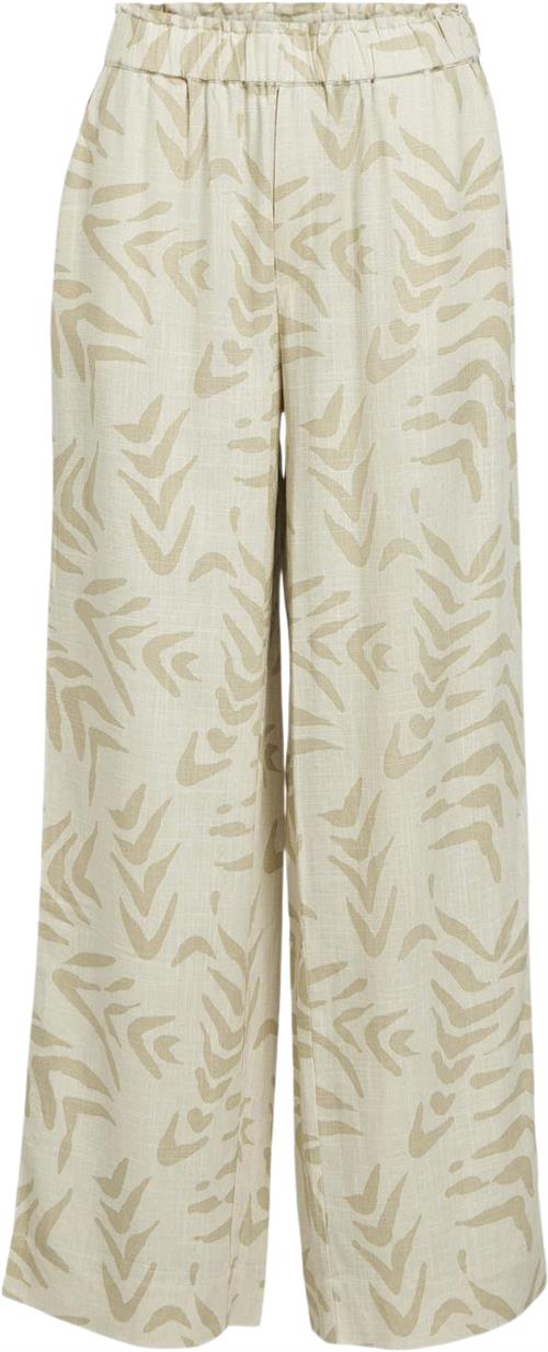 Object Objemira HW Pant 131 Kvinde Sandshell/natural Bukser Med Brede Ben Str 38 - hos Magasin