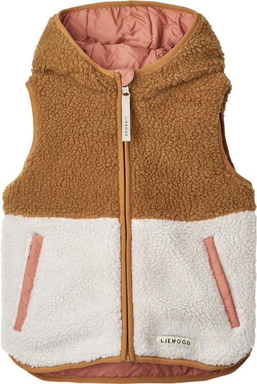 Se Liewood Diana Reversible Vest Str 128 - Tuscany Rose Mix Veste hos Magasin ved Magasin