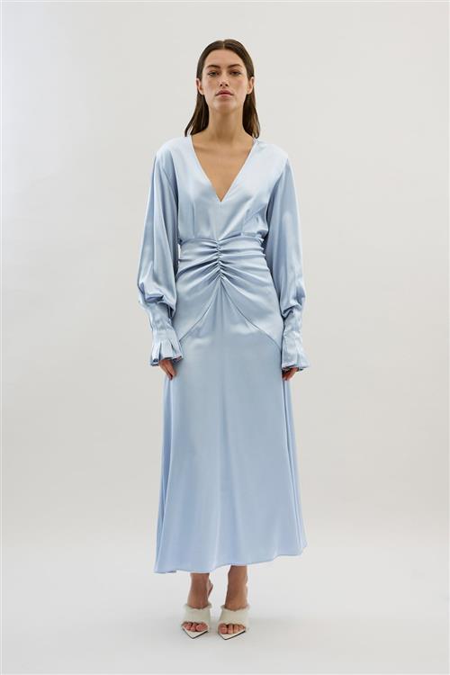 Karen by Simonsen Kbpeel Dress Kvinde Pearl Blue Maxi Kjoler Str 42 - hos Magasin