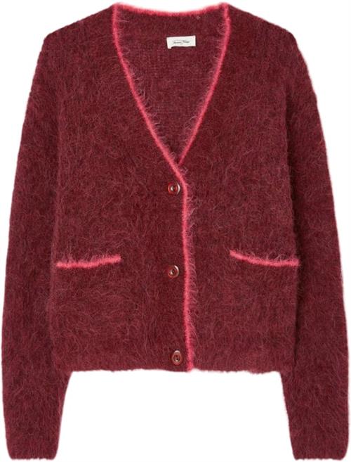 American Vintage Bym19ah24 Kvinde Burgundy Cardigans Str M - hos Magasin