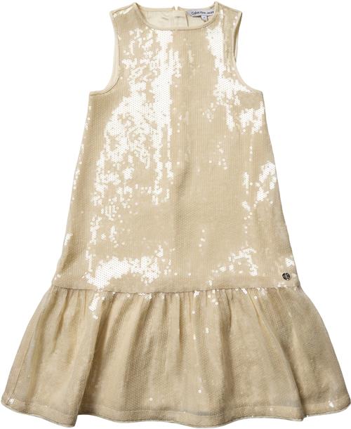 Calvin Klein CAP_Clear Sequin SS Dress Str 16 år - Zcy Kjoler hos Magasin