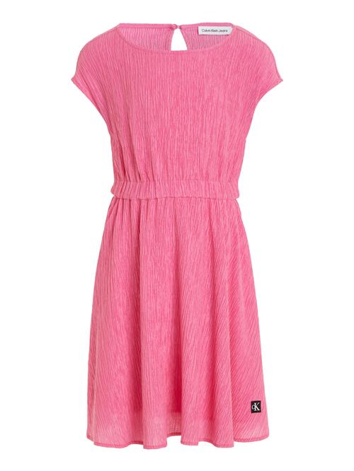 Calvin Klein Crinkle SS FIT Flare Dress Str 8 år - To5 Kjoler hos Magasin