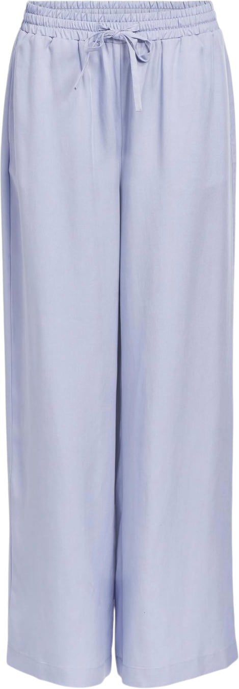 Object Objtilda Talula Long Pant Noos Kvinde Brunnera Blue/col Bukser Med Brede Ben Str 40 - hos Magasin