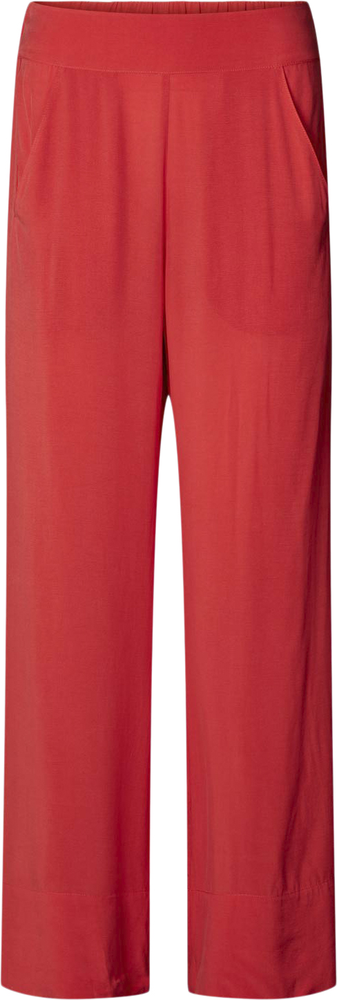 Se Rabens Saloner Sandwashed Wide leg Pant Alisa Kvinde Red Bukser Med Brede Ben Str L - hos Magasin ved Magasin