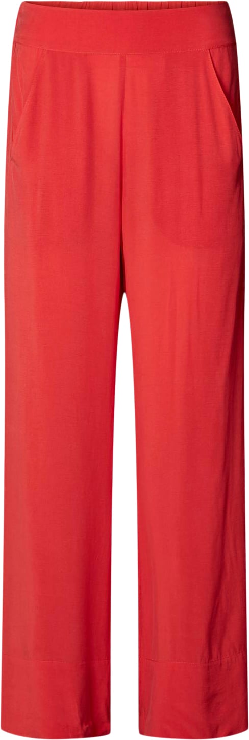 Se Rabens Saloner Sandwashed Wide leg Pant Alisa Kvinde Red Bukser Med Brede Ben Str XL - hos Magasin ved Magasin