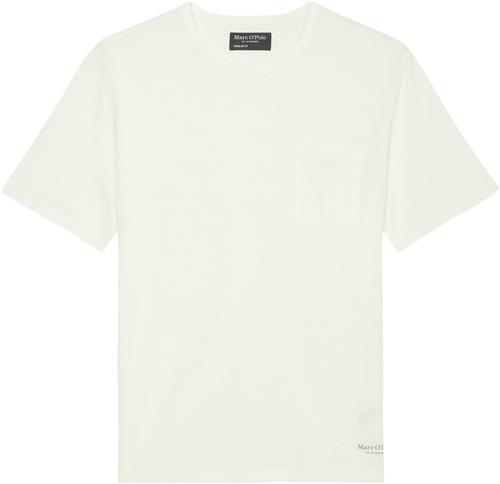 Marc O’Polo Tshirt, Neckhole Binding With two Kvinde Egg White Kortærmede T-shirts Str L - hos Magasin