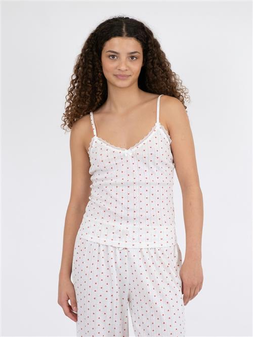 Se Neo Noir Lindsay Pointelle Heart Top Kvinde White Toppe Str 40 - hos Magasin ved Magasin