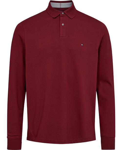 Tommy Hilfiger 1985 Regular LS Polo Mand Rouge Langærmede Poloer Str M - hos Magasin