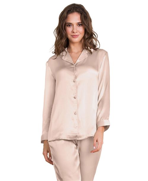 Lady Avenue Pure Silk Basic Pyjamas Pyjamassæt Str XXL - Silke hos Magasin