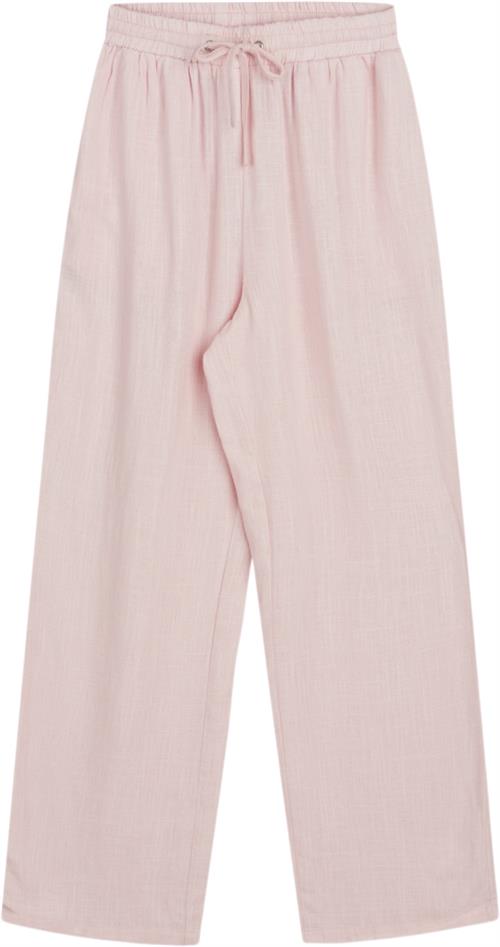 Se Grunt Camille Linen Pants Str XL/16Y - Light Red Bukser hos Magasin ved Magasin