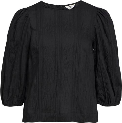 Se Object Objlilli 3/4 TOP Pb15 Kvinde Black Toppe Regular Fit Str 36 - hos Magasin ved Magasin