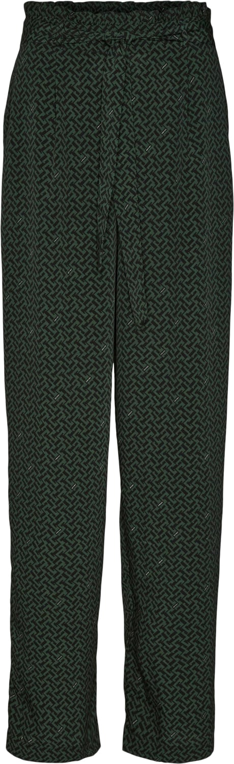 Se Vero Moda Vmvienna HW Wide Pants VMA Kvinde Greener Pastures/vienna Bukser Med Brede Ben Str S - hos Magasin ved Magasin