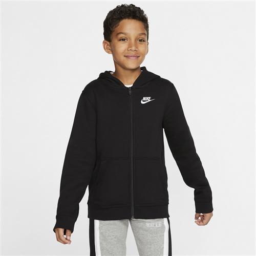 Se Nike Sportswear Club Fullzip Hættetrøje 128-137 / S - Sweatshirts & Hættetrøjer Bomuld hos Magasin ved Magasin