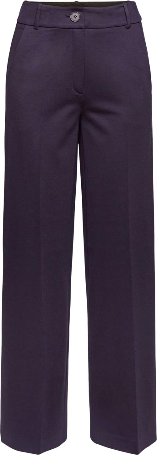 Esprit Jersey Pant Kvinde Navy Bukser Med Lige Ben Str 44/32 - hos Magasin