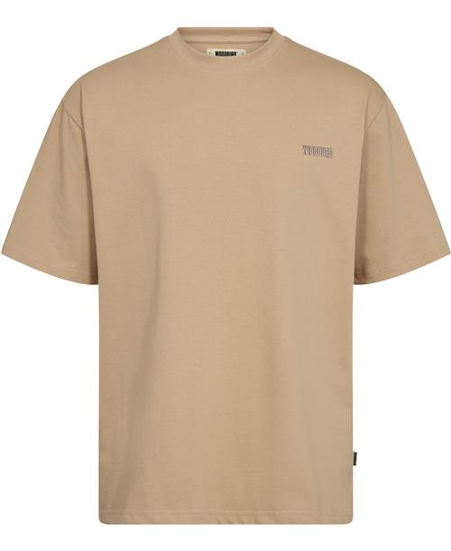 Woodbird Wbbaine Majhon Tee Mand Sand Kortærmede T-shirts Str S - hos Magasin