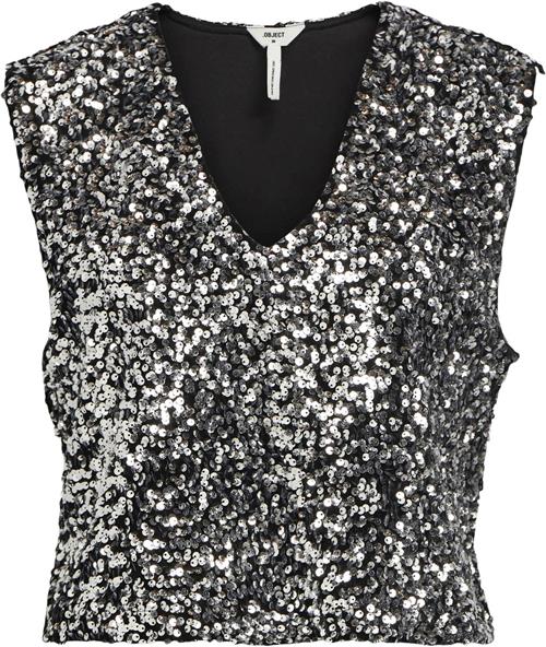 Object Objkinne S/L Sequin TOP 129 Kvinde Magnet Toppe Str 38 - hos Magasin