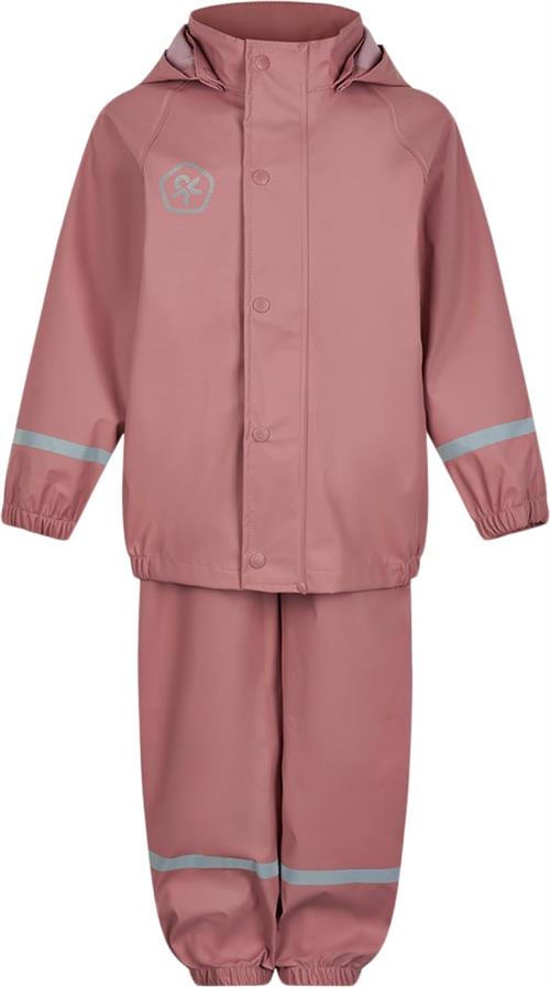 Color Kids Rain Set Solid PU Str 140 - Ash Rose Regntøj hos Magasin