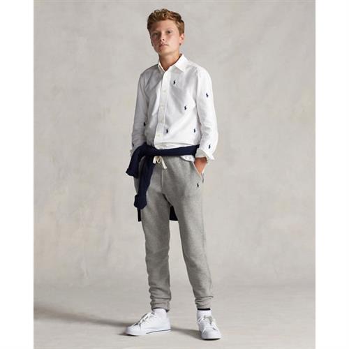 Polo Ralph Lauren Cottonblend-fleece Jogger Str M Drenge - Grå Bukser hos Magasin