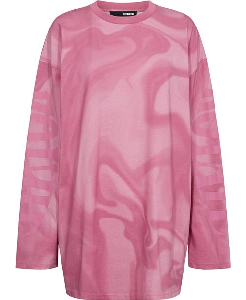 Se ROTATE Birger Christensen Enzyme Long Sleeve Shirt Kvinde Ibis Rose Comb. Langærmede Bluser Str XS - hos Magasin ved Magasin