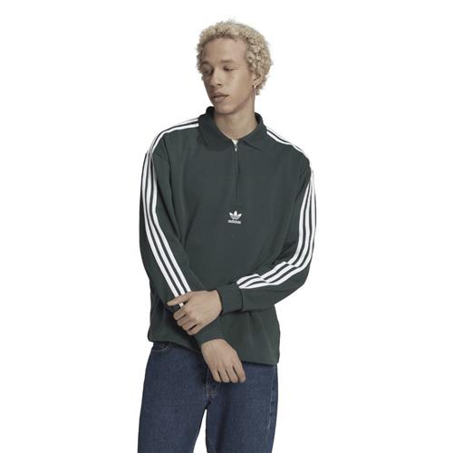 Se adidas 3stri-polo LS Mand Grey Langærmede Poloer Str XL - Bomuld hos Magasin ved Magasin