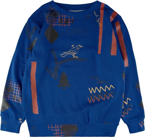 Se Soft Gallery Sgbaptiste Stories L_S Sweatshirt Str 10y - True Blue Sweatshirts Bomuld hos Magasin ved Magasin