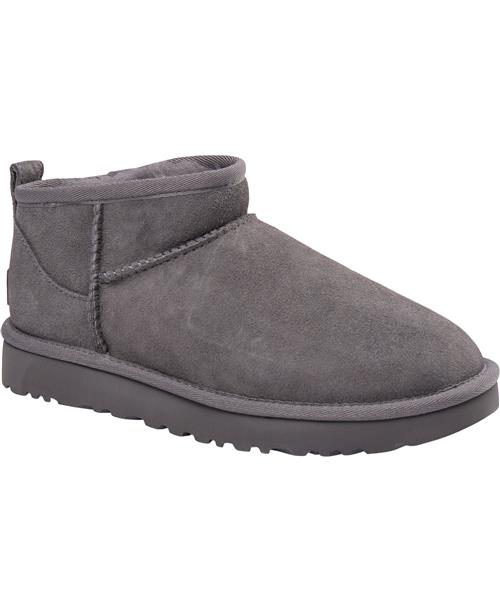 UGG W Classic Ultra Mini Kvinde Grey Ankelstøvler Str 39 - hos Magasin