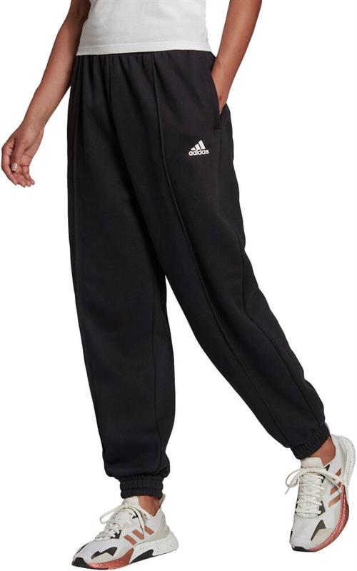 adidas Essentials Studio Fleece Bukser L - Træningsbukser Bomuld hos Magasin