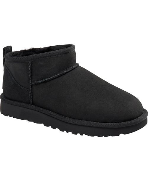 UGG W Classic Ultra Mini Kvinde Black Ankelstøvler Str 39 - hos Magasin