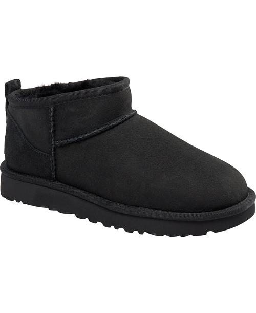 UGG W Classic Ultra Mini Kvinde Black Ankelstøvler Str 40 - hos Magasin