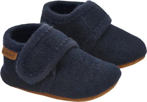 En Fant Baby Wool Slippers Navy Hjemmesko Str 27\28 - Uld hos Magasin