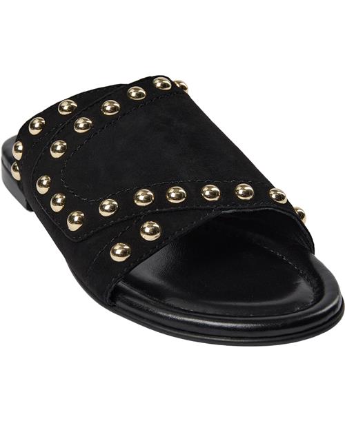 Se Billi Bi Sandal A7110 Kvinde Sort Flade Sandaler Str 40 - hos Magasin ved Magasin