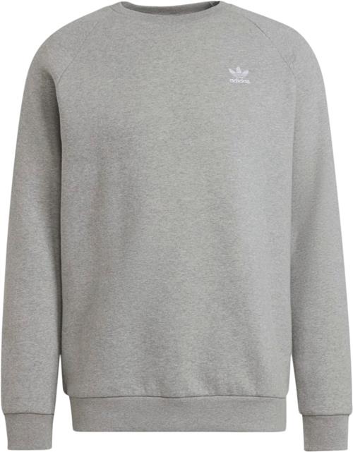 adidas Essential Crew Sweatshirt Mand Grey Sweatshirts Str S - Bomuld hos Magasin