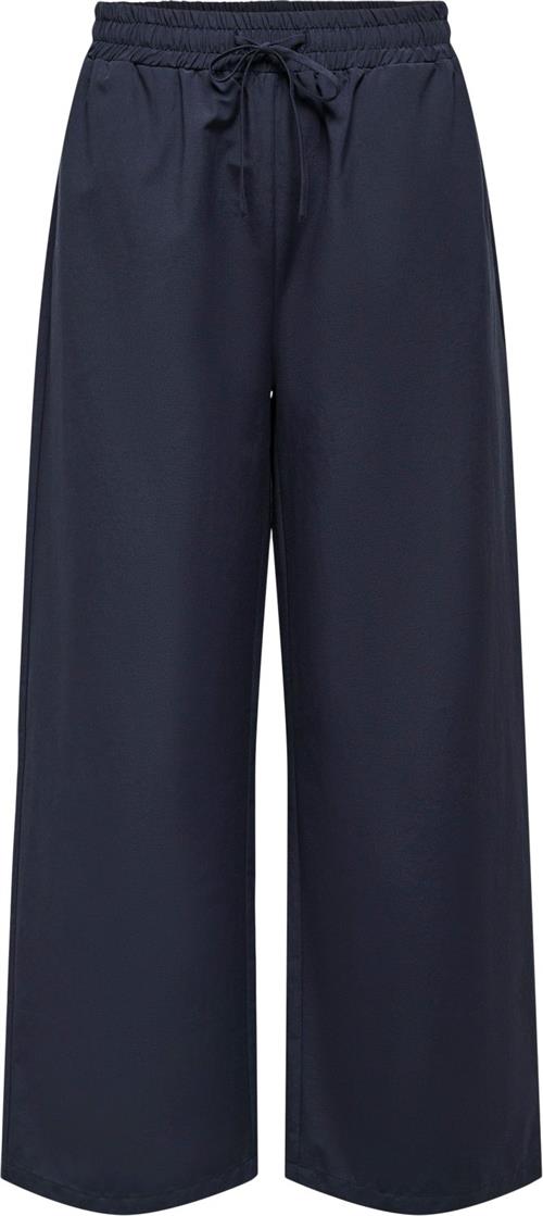 ONLY Onlfridi Loose Pants WVN Kvinde Blå Bukser Med Brede Ben Regular Fit Str XS - hos Magasin