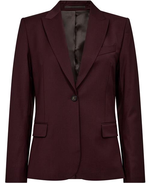 Filippa K Sasha Cool Wool Blazer Kvinde Burgundy Blazere Str 44 - hos Magasin