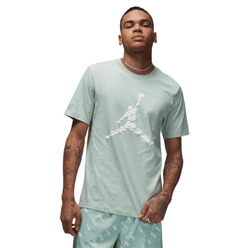 Nike Jordan Essentials Tshirt Mand Pistachio Frost/white Kortærmede T-shirts Str XS - Bomuld hos Magasin