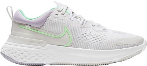 Nike React Miler 2 Lobesko Kvinde Hvid Løbesko Str 36.5 - hos Magasin