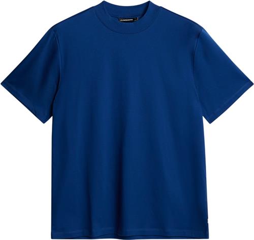 J. Lindeberg Ace Mock Neck Tshirt Mand Estate Blue Kortærmede T-shirts Str M - hos Magasin