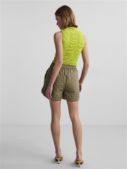 Pieces Pcadina HW Shorts D2D DE Kvinde Deep Lichen Green Casual Shorts Str XS - hos Magasin