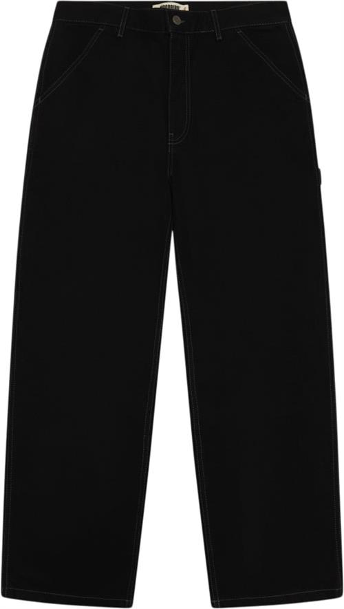 Woodbird Wbdenise Night Pant Kvinde Black Bukser Med Brede Ben Str 25 - hos Magasin