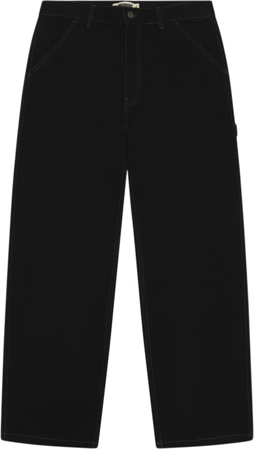 Woodbird Wbdenise Night Pant Kvinde Black Bukser Med Brede Ben Str 32 - hos Magasin