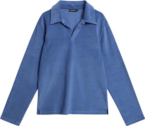 Se J. Lindeberg Thomas Terry Shirt Mand Bijou Blue Sweatshirts Str S - hos Magasin ved Magasin