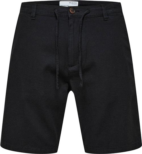 Selected Homme Slhcomfortbrody Linen Shorts W NOO Mand Sort Chino Shorts Str XL - Bomuld hos Magasin