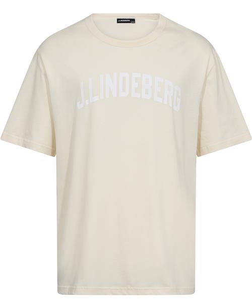 Se J. Lindeberg M Seasonal Logo Tshirt Mand Turtledove Kortærmede T-shirts Str XL - hos Magasin ved Magasin