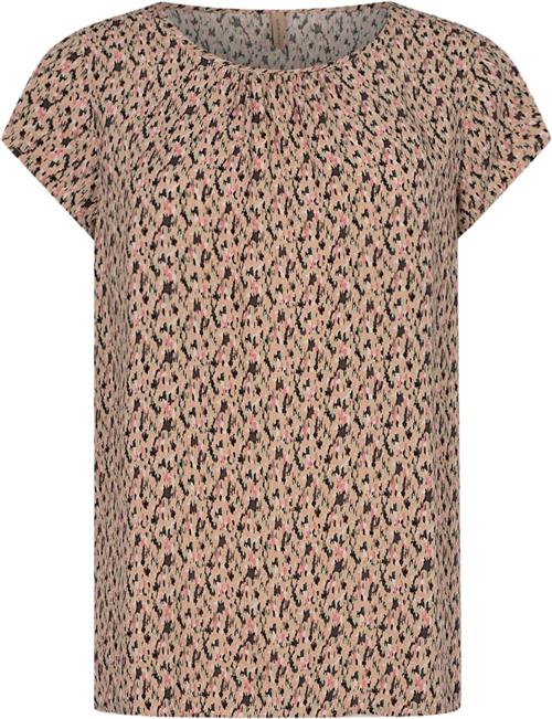 soyaconcept Sccarice 1 Kvinde 4140 Pale Pink Combi Kortærmede T-shirts Str XL - Viskose hos Magasin