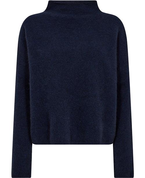 Filippa K Mika Yak Funnelneck Sweater Kvinde Navy Rullekraver Str XS - hos Magasin