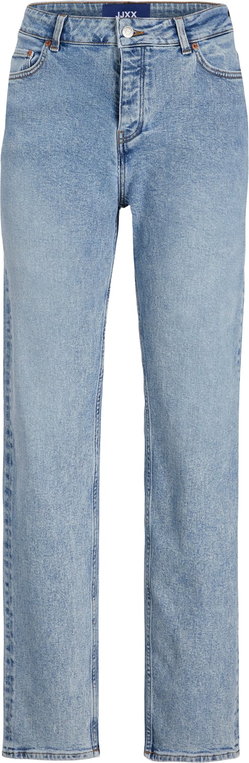 Se JJXX Jxseoul Straight MW Cc3003 Noos Kvinde Light Blue Denim Straight Jeans Str "27/""30" - hos Magasin ved Magasin